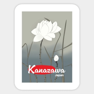 Kanazawa Japan travel poster Sticker